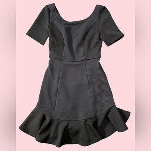 HD in Paris Black Textured Mini Dress